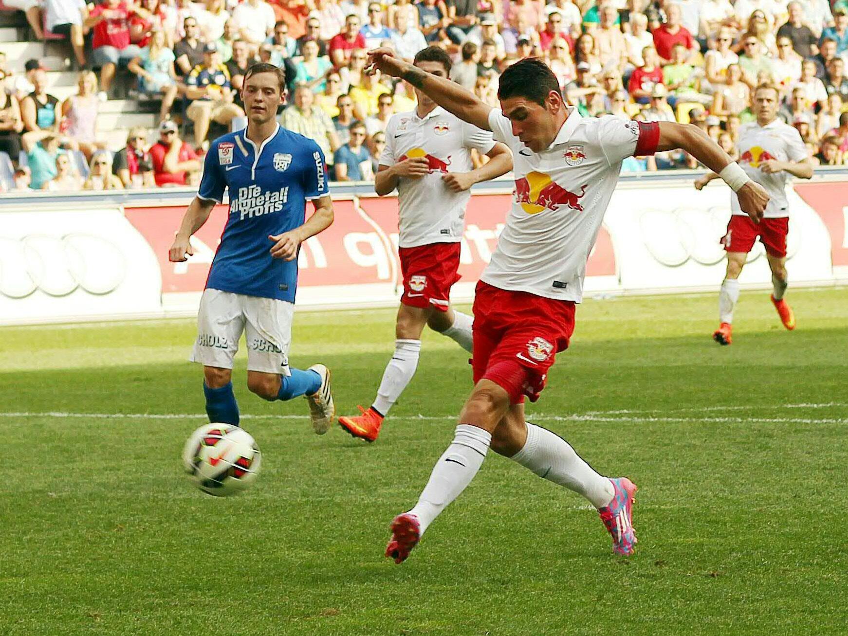 Fußball: Salzburg holte mit 8:0 gegen Grödig Vereins-Liga-Rekord-Sieg