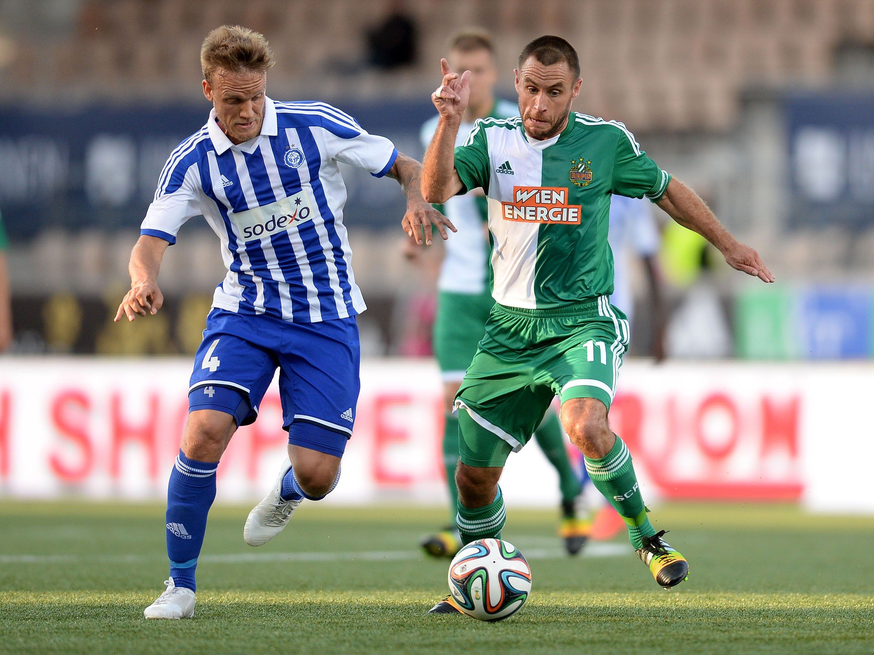 Rapid Wien spielt am Donnerstagabend um den Aufstieg in die Europa League-Gruppenphase. Rapid Wien spielt am Donnerstagabend um den Aufstieg in die Europa League-Gruppenphase.