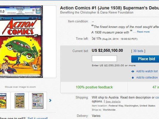 Auf Ebay wird gerade der teuerste Comic der Welt versteigert.