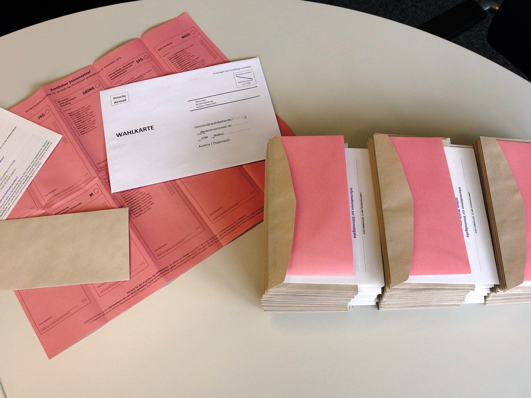 Alle Wahllokale in Bludenz sind am 21. September 7.30 bis 13 Uhr geöffnet. Alle Wahllokale in Bludenz sind am 21. September 7.30 bis 13 Uhr geöffnet.