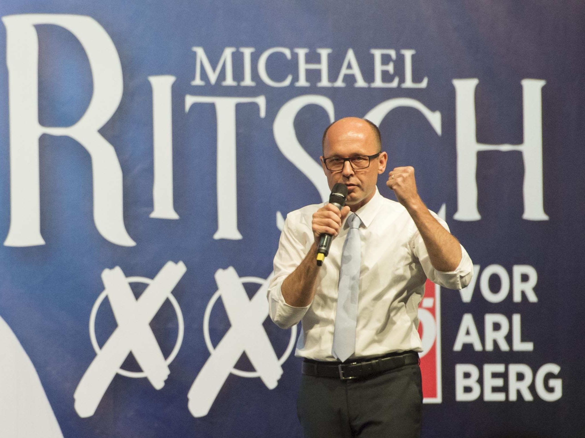 Michael Ritsch versucht seine Basis zu motivieren. Michael Ritsch versucht seine Basis zu motivieren.