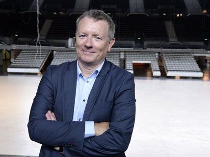 Song-Contest-Chef Jon Ola Sand war am Mittwoch in der Wiener Stadthalle.