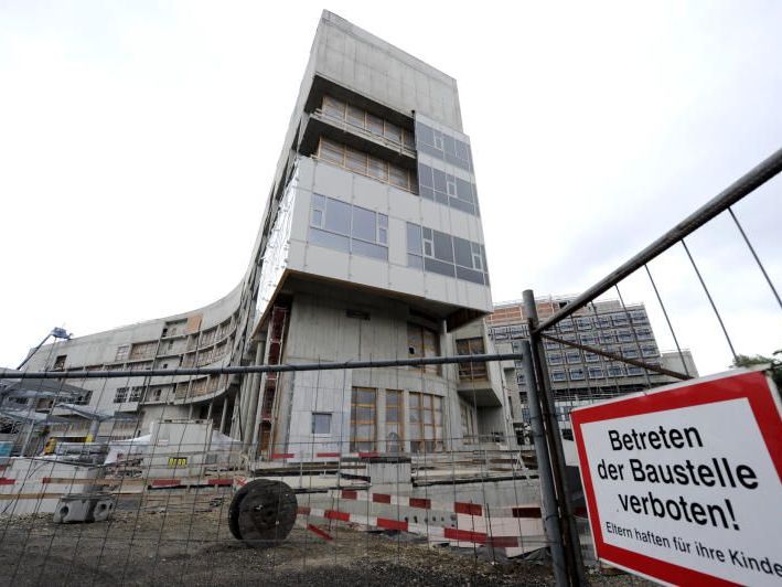 Krankenhaus Nord: Die Baustelle in Floridsdorf. Krankenhaus Nord: Die Baustelle in Floridsdorf.