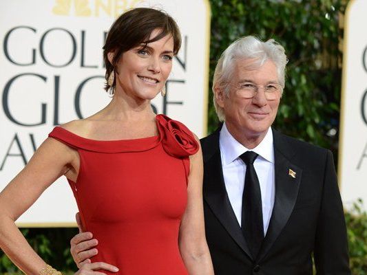 Richard Gere mit seiner Frau Carey Lowell