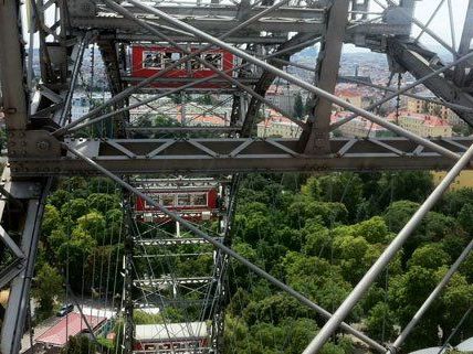 Muss man mal gemacht haben: Eine Fahrt mit dem Wiener Riesenrad. Muss man mal gemacht haben: Eine Fahrt mit dem Wiener Riesenrad.