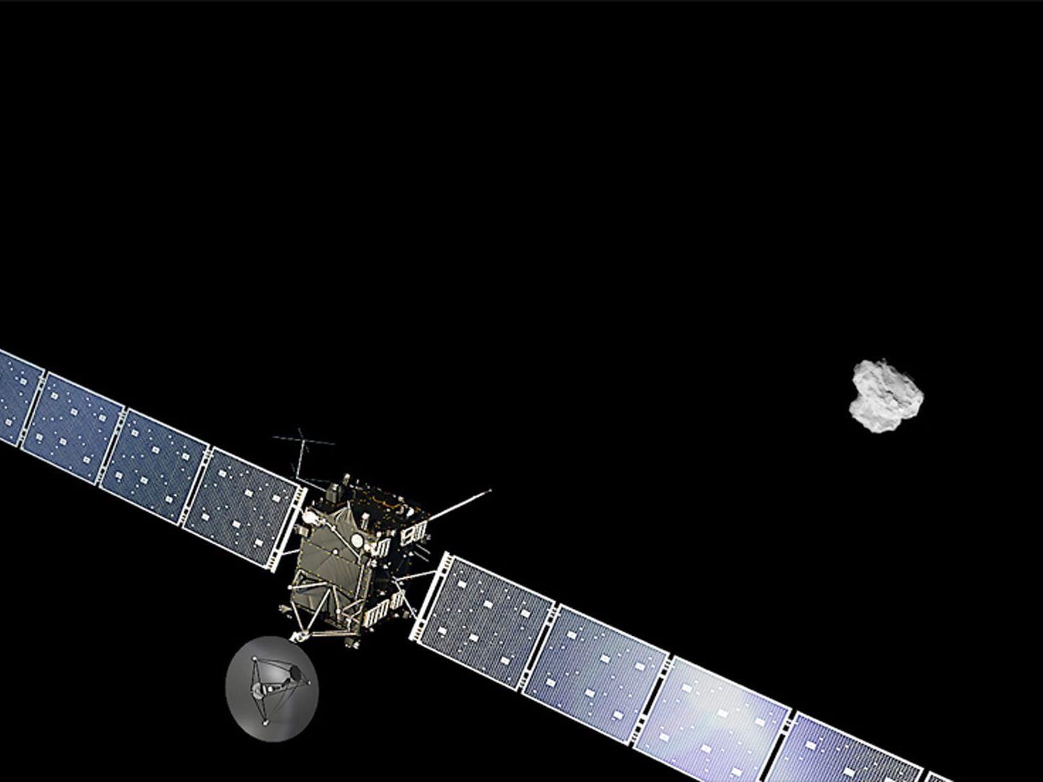 "Rosetta" begann Manöver zum Eintritt in Kometenumlaufbahn