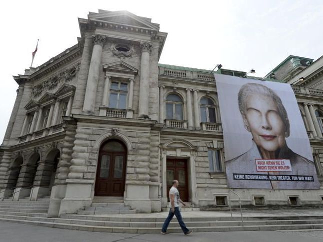 Mit dieser Kampagne wirbt das Volkstheater selbst um Spenden.