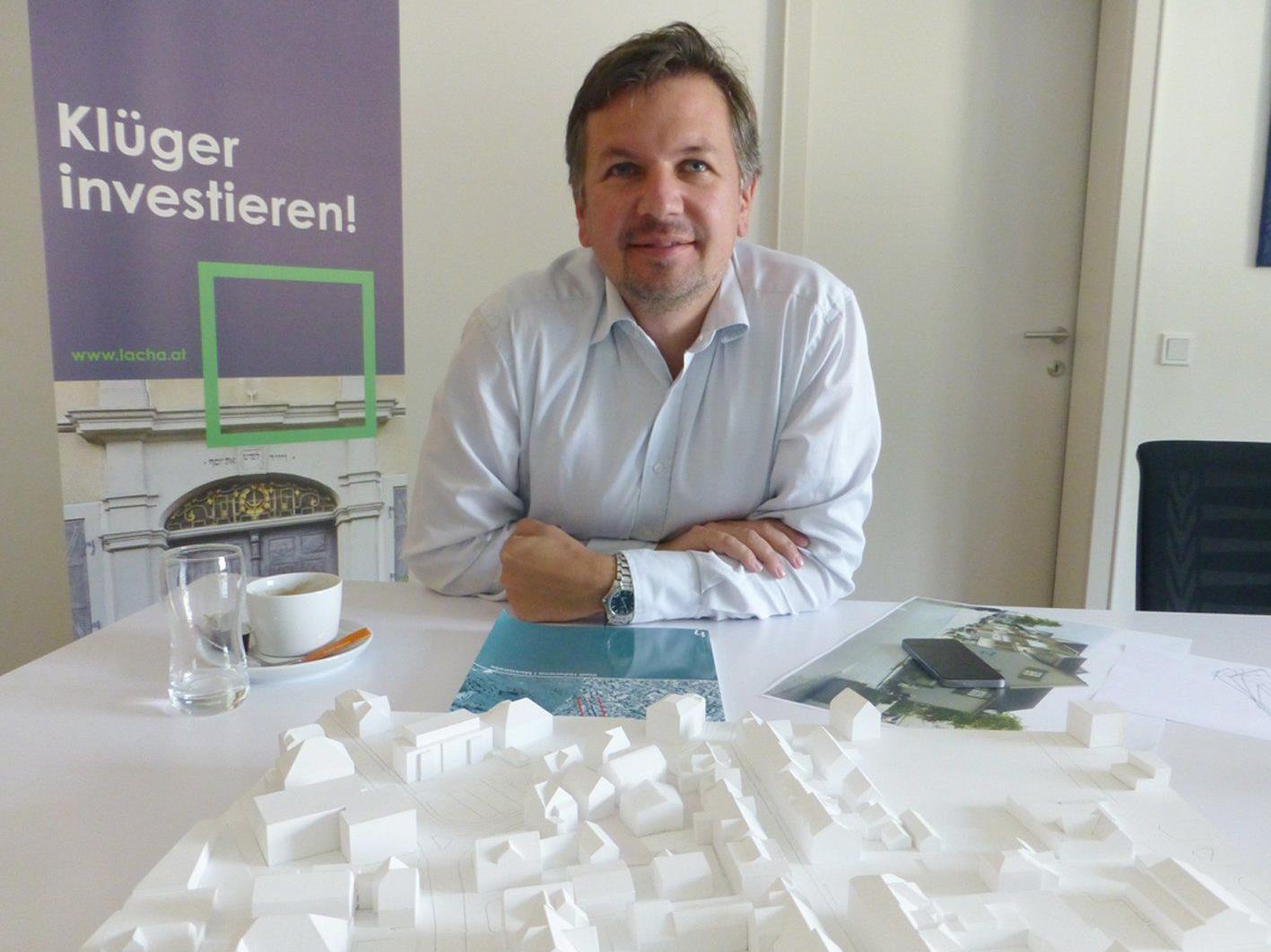 Markus Schadenbauer-Lacha setzt mit den beiden Projekten einen Impuls zur Belebung des Zentrums.