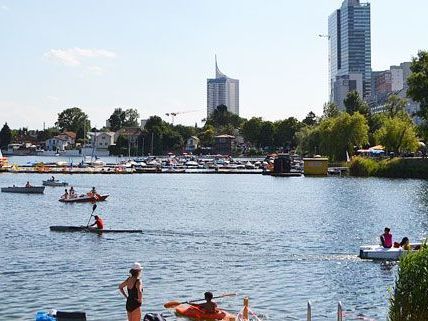 An der Alten Donau soll eine öffentlich zugängliche Liegewiese entstehen.