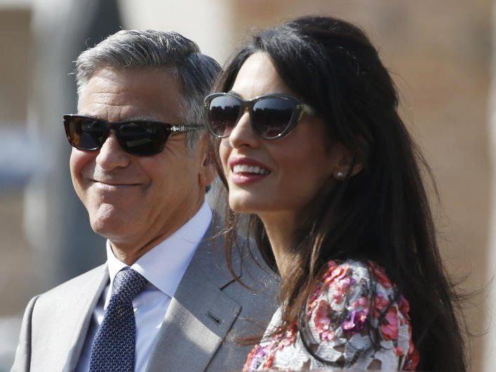 George Clooney mit Frau Amal Alamuddin