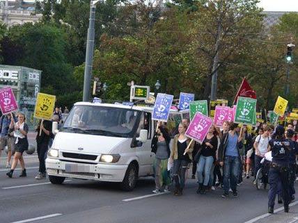 Schüler-Demo gegen Maximilian Krauss.