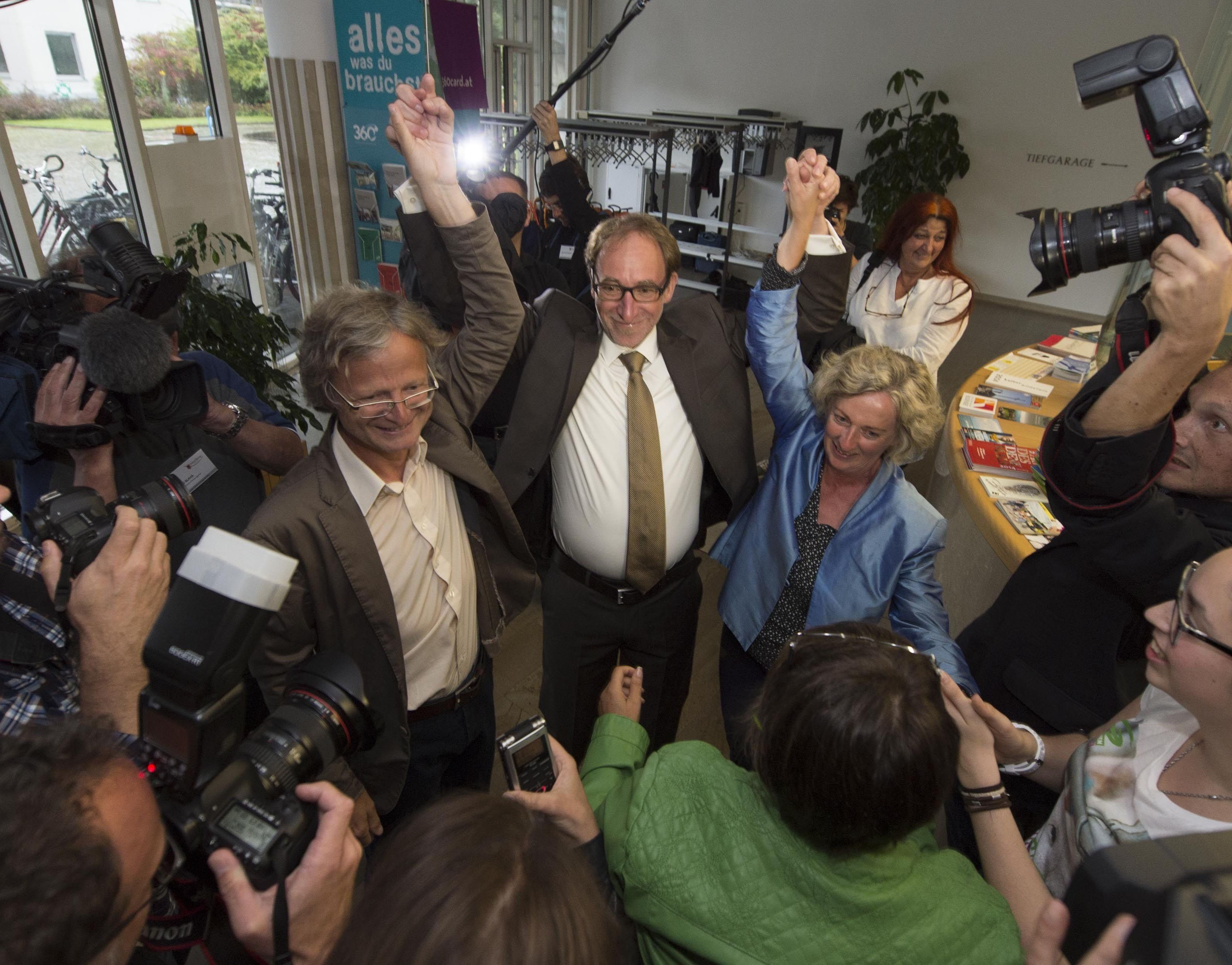Grüne in Partylaune. Grüne in Partylaune.