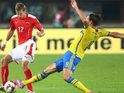 Spannende Partie: Österreich gegen Schweden. Spannende Partie: Österreich gegen Schweden.