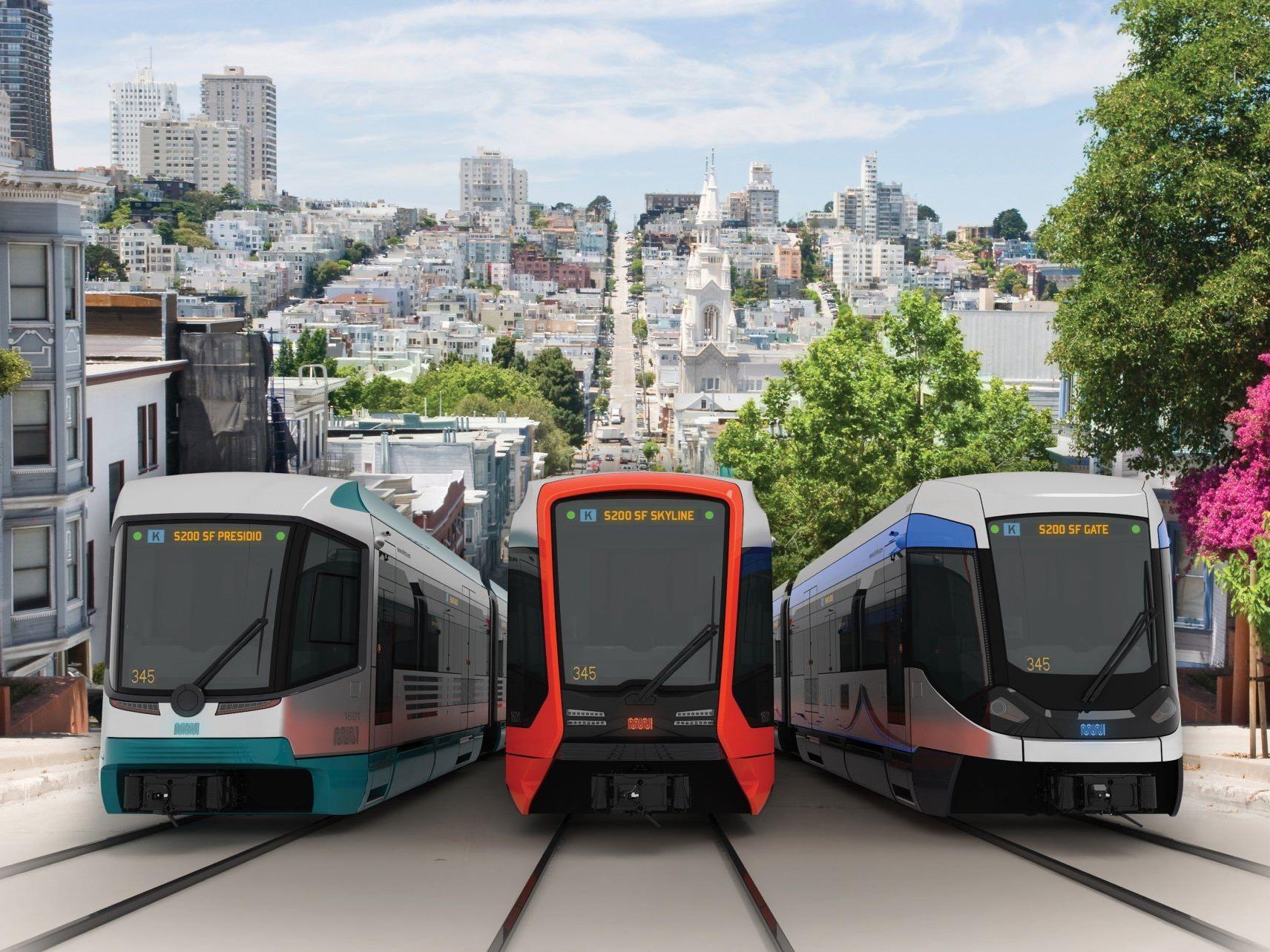 : Drei von Siemens vorgeschlagene Zugdesignvarianten.