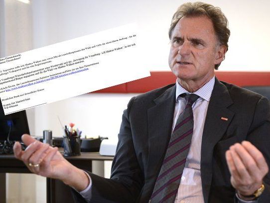 Eine von WB-Obmann Manfred Rein versendetes Massenmail sorgt für Empörung. Eine von WB-Obmann Manfred Rein versendetes Massenmail sorgt für Empörung.