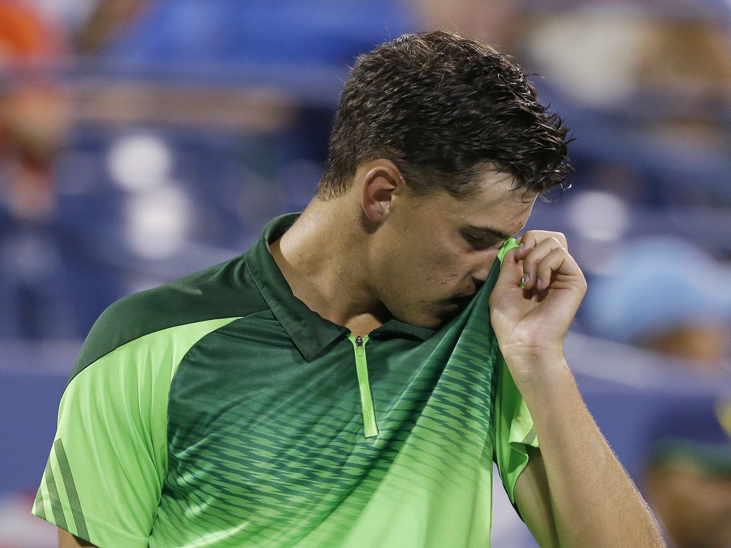 Dominic Thiem schied in der ersten Runde der Erste Bank Open in Wien aus. Dominic Thiem schied in der ersten Runde der Erste Bank Open in Wien aus.