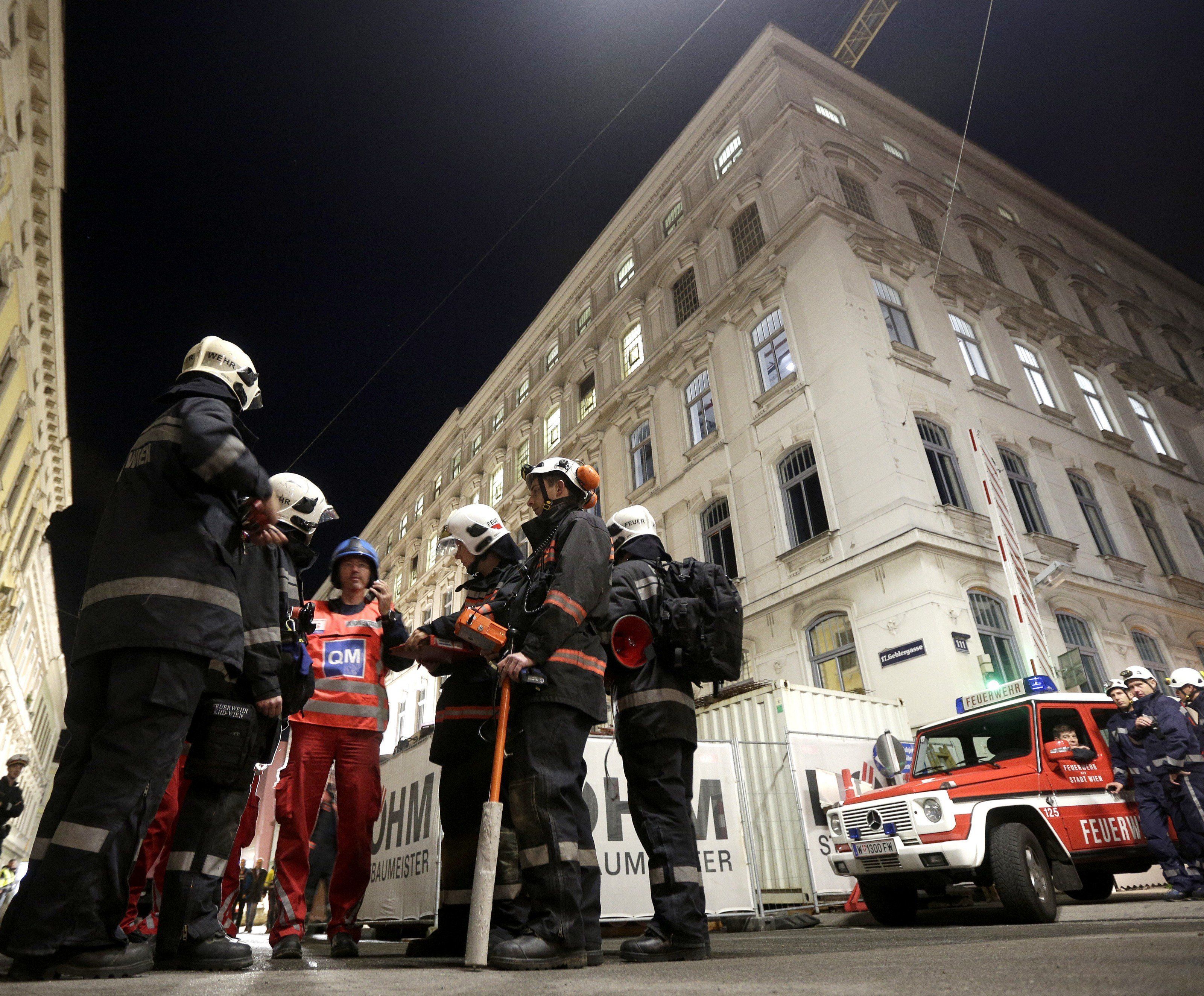 Am Freitag stürzte ein Teil der Manner-Fabrik in Wien-Ottakring ein Am Freitag stürzte ein Teil der Manner-Fabrik in Wien-Ottakring ein