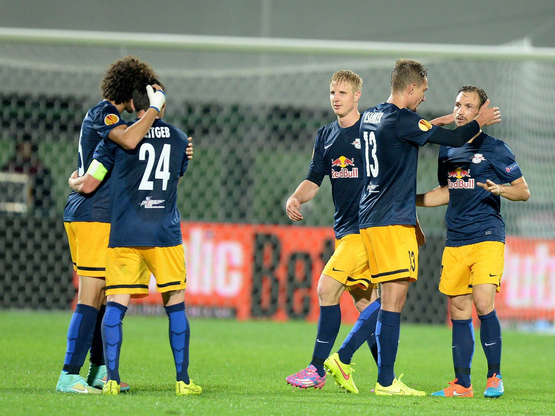 Red Bull Salzburg feierte einen 2:1-Sieg in der Europa League.