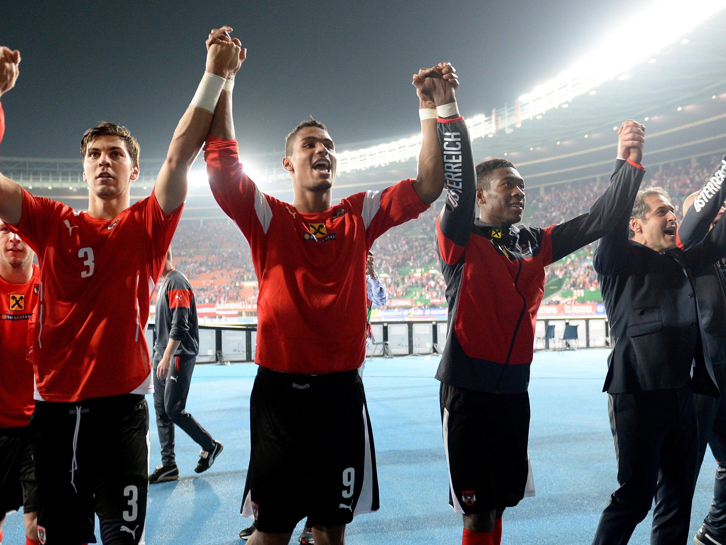 Österreich bejubelt einen hochverdienten Heimsieg gegen Montenegro.