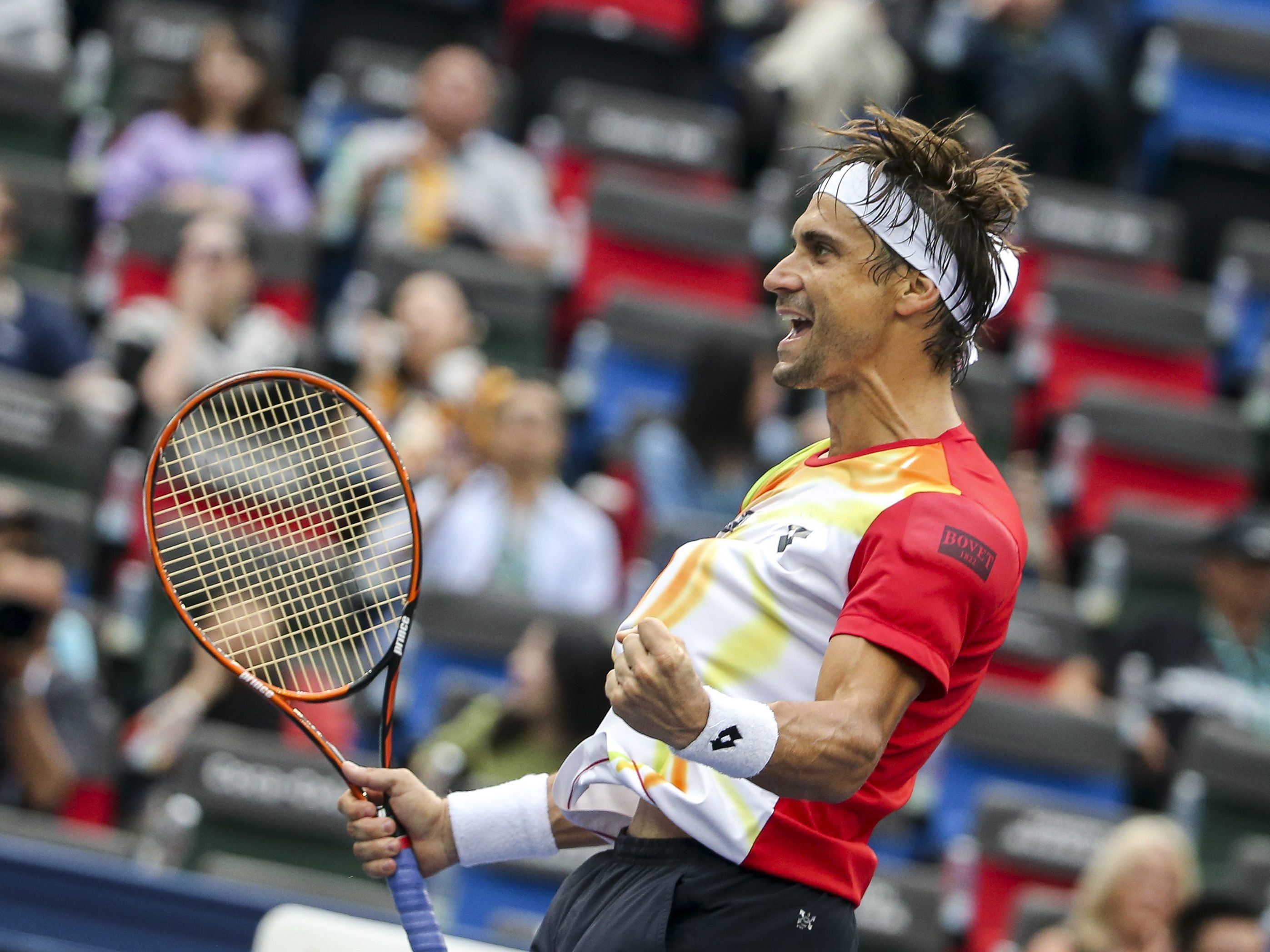David Ferrer spielt beim Erste Bank Open in Wien auf. David Ferrer spielt beim Erste Bank Open in Wien auf.