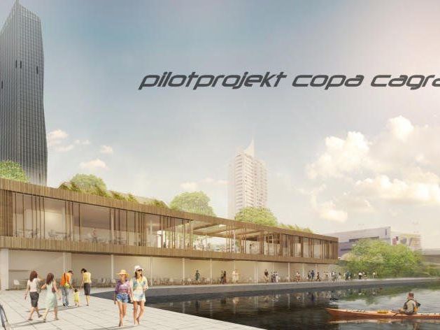 Neubau für die Copa Cagrana. Neubau für die Copa Cagrana.