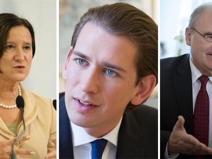 Die drei Minister laden zum Gipfel in Wien.