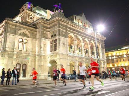 Am Dienstagabend fand in Wien der "Night Run" statt.