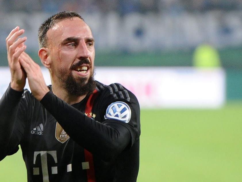 Franck Ribery hatte am Ende des Spiels doch noch gut lachen.