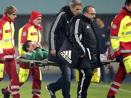 Stefan Schwab verletzte sich im Cup Spiel gegen Sturm Graz schwer.