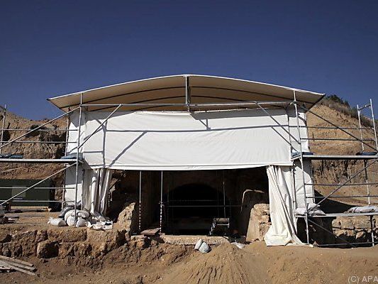 Grab liegt nahe der antiken Stadt Amphipolis Grab liegt nahe der antiken Stadt Amphipolis