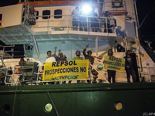 Greenpeace protestiert gegen Ölbohrungen