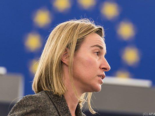 Federica Mogherini im EU-Parlament