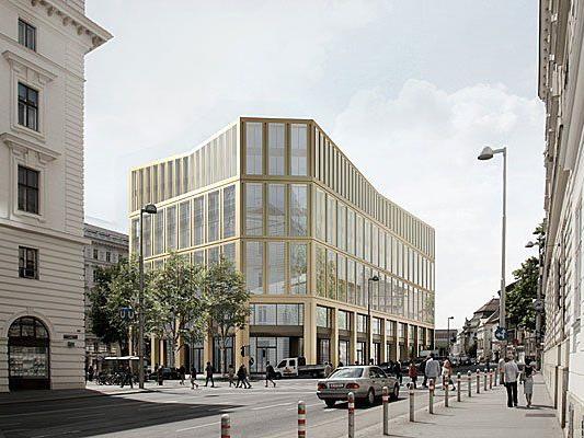 Der von Harry Glück als Glaswürfel konzipierte Bürozweckbau an der Zweierlinie, Ecke Josefstädter Straße, wird ab Anfang 2015 abgerissen