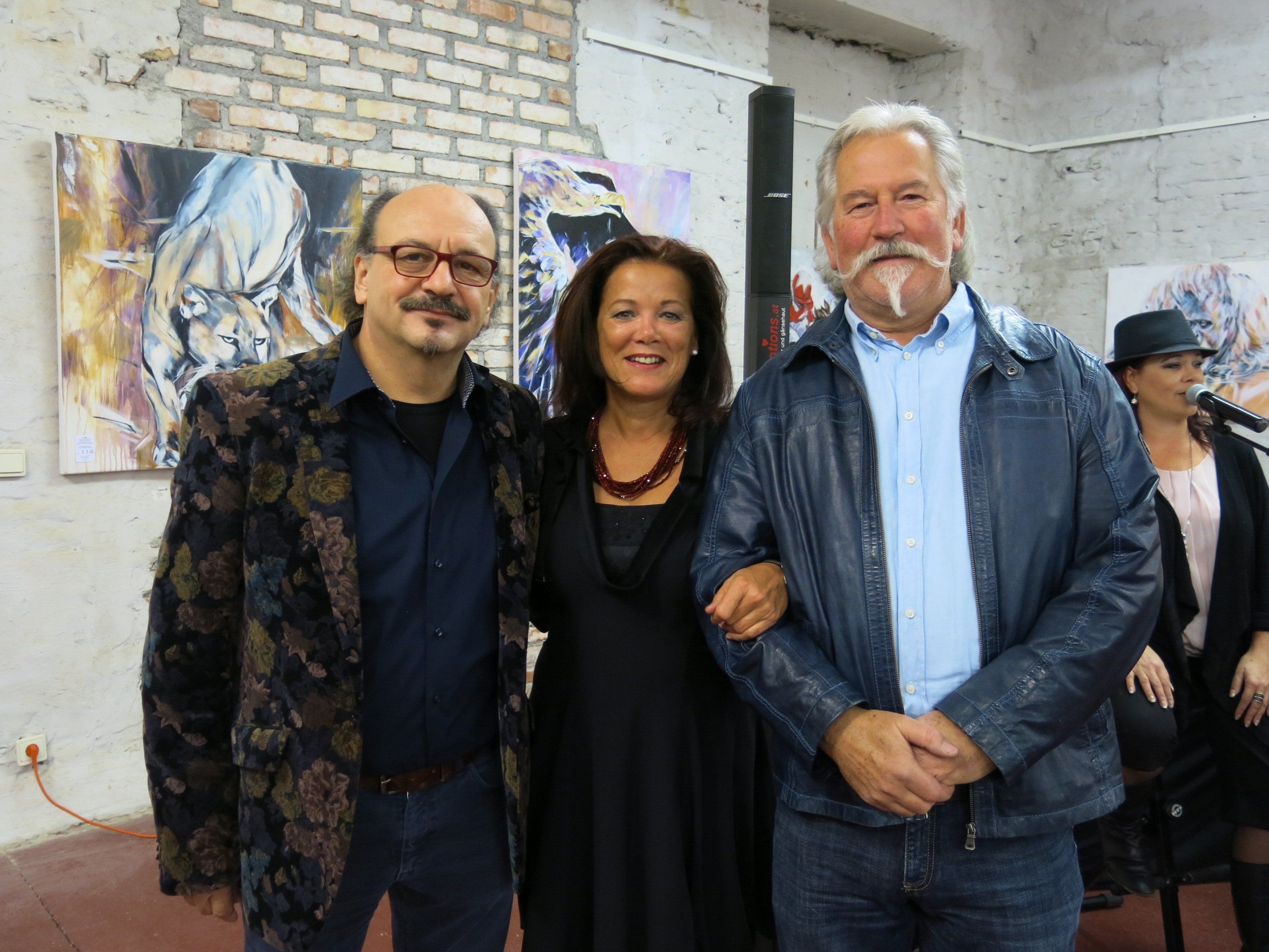Werner "webo" Bösch, Schmuckdesignerin Ingrid Feurstein und Erwin "efeu" Feurstein Werner "webo" Bösch, Schmuckdesignerin Ingrid Feurstein und Erwin "efeu" Feurstein