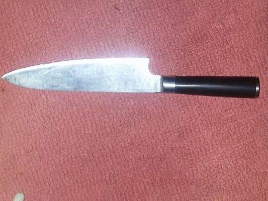 Dieses Messer wurde bei dem Vorfall in Ottakring sichergestellt Dieses Messer wurde bei dem Vorfall in Ottakring sichergestellt