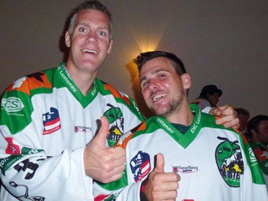 Vollen Einsatz versprechen die Spieler des EHC Alge Elastic Lustenau Vollen Einsatz versprechen die Spieler des EHC Alge Elastic Lustenau