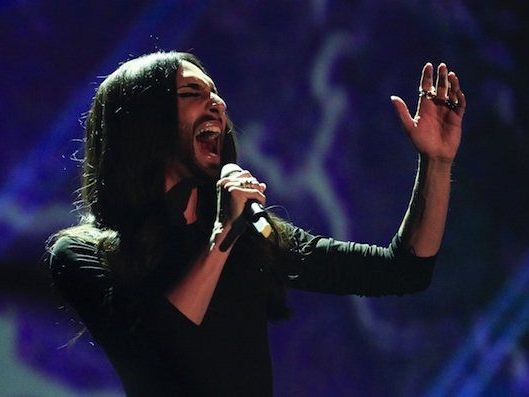 Conchita Wurst während der TV-Show "Wetten, dass..?" am Samstag in Graz