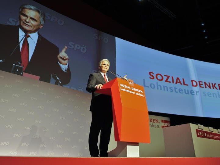 Werner Faymann am SPÖ-Parteitag.