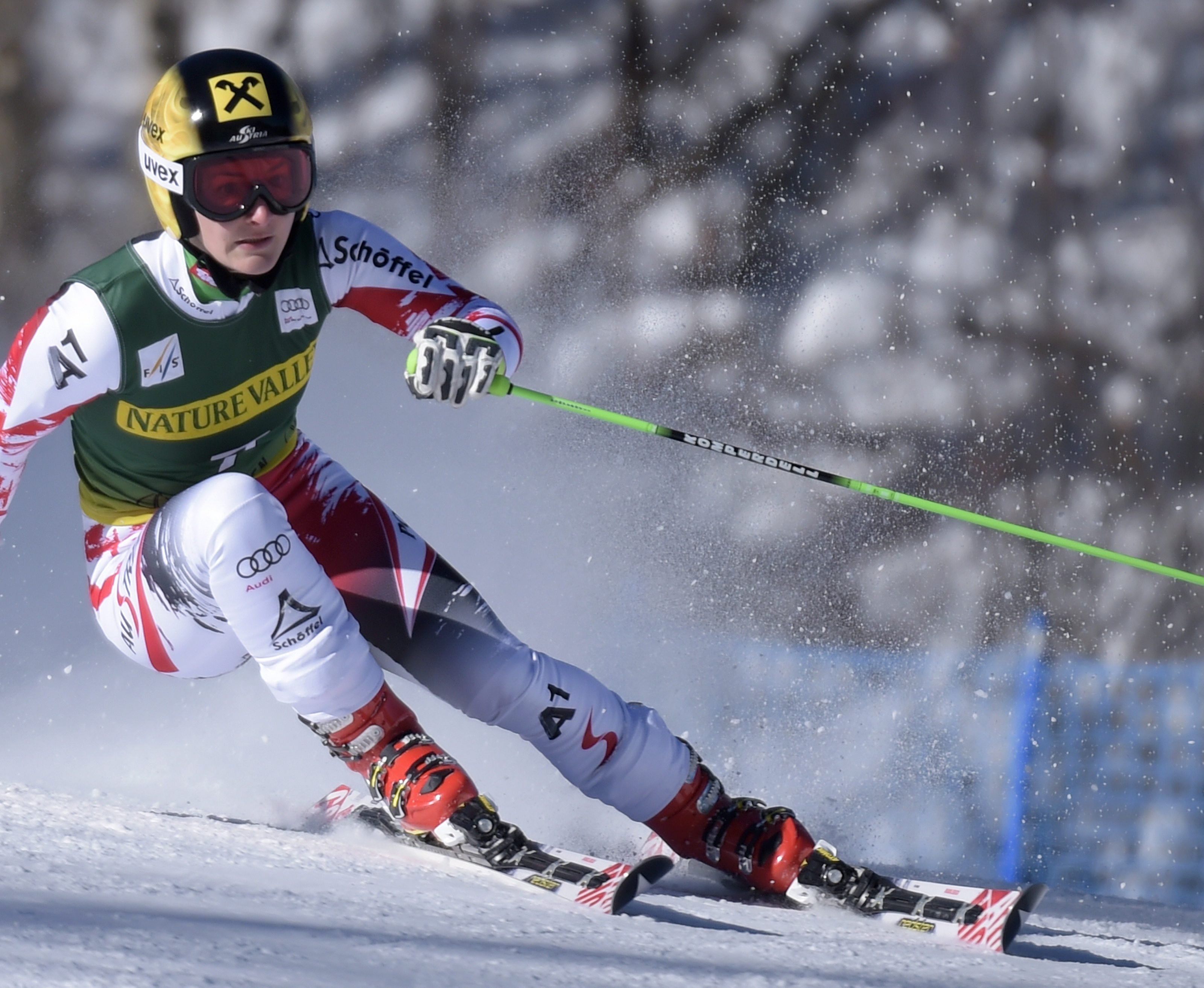 Kathrin Zettel war schon im gestrigen Riesentorlauf gut drauf (Rang 2), im Slalom soll's noch besser laufen.