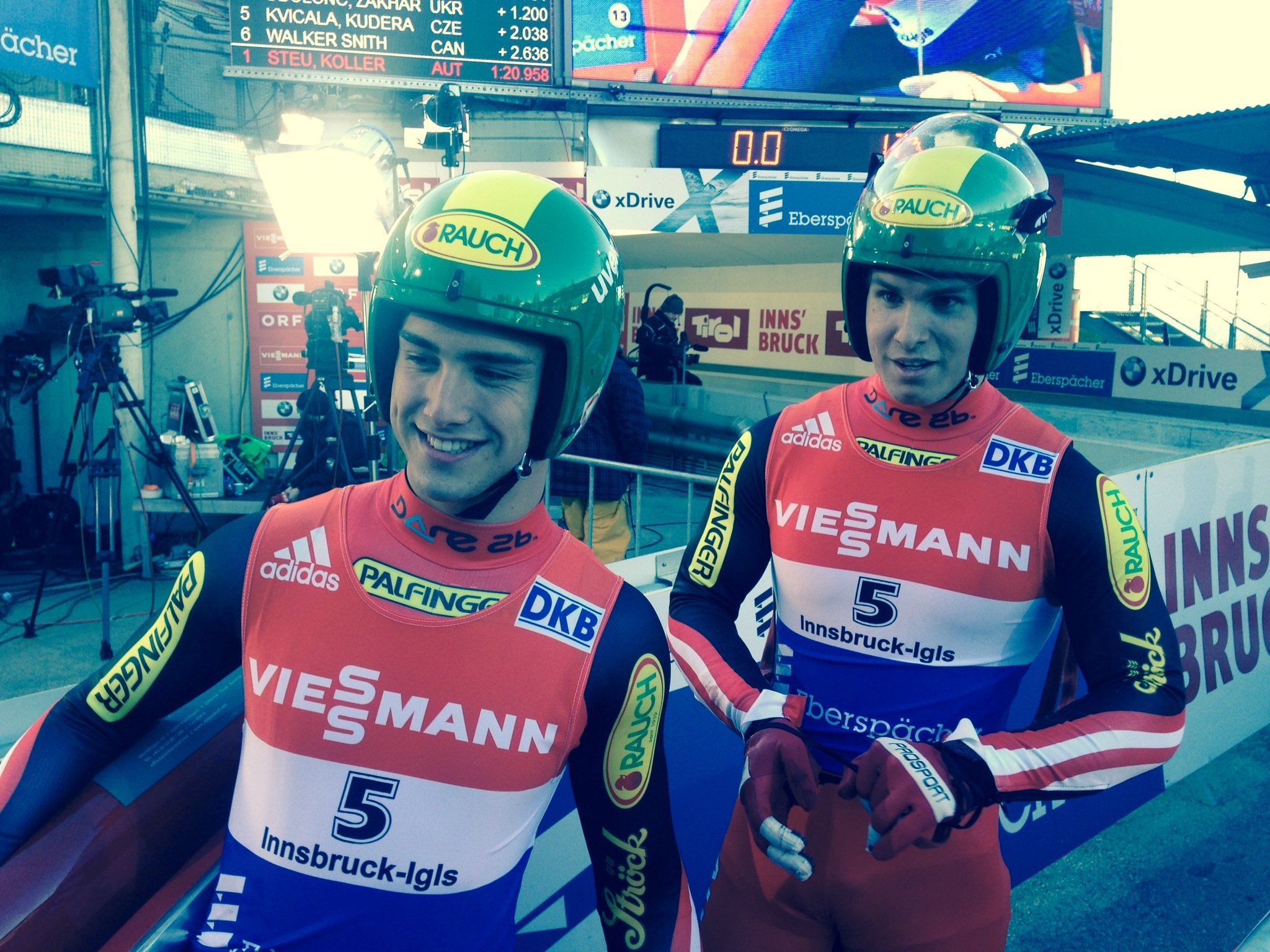 Rang 14 für Thomas Steu (rechts) und Lorenz Koller. Rang 14 für Thomas Steu (rechts) und Lorenz Koller.