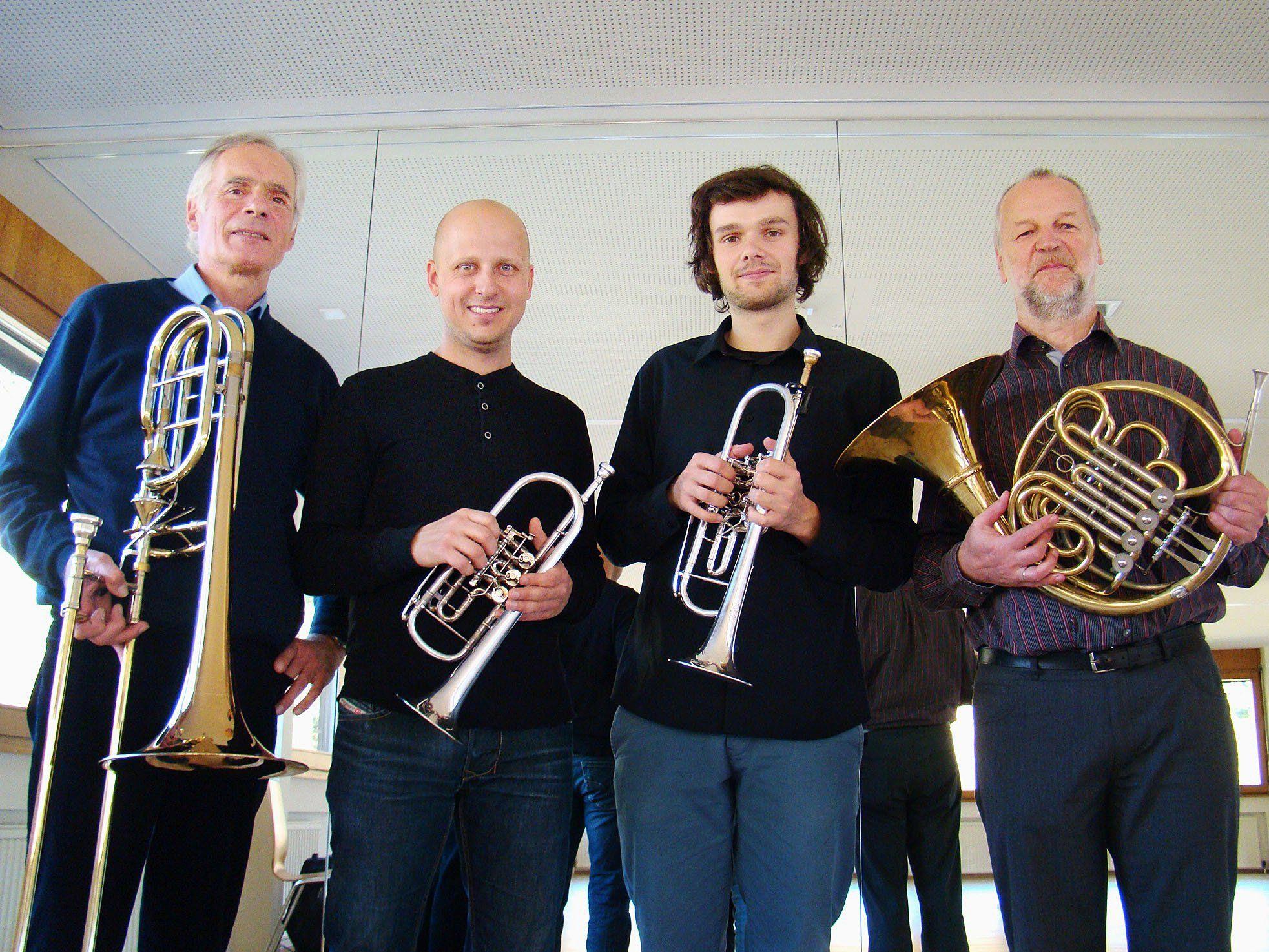 Georg Morre, Tobias Egle, Gabriel Morre und Dietmar Hartmann (nicht auf dem Foto: Bruno Oberhammer).