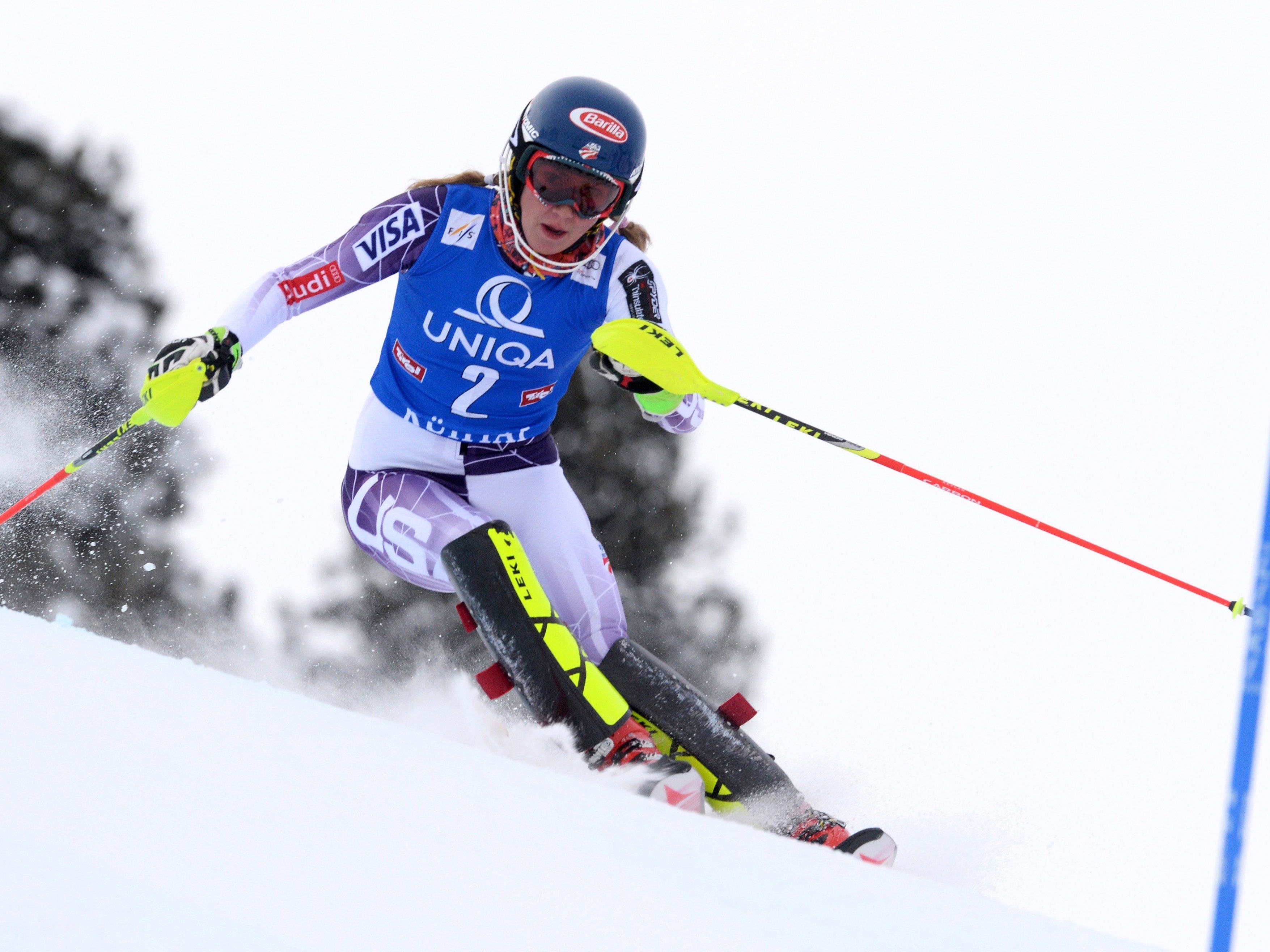 Mikaela Shiffrin holte im Kühtai ihren ersten Slalom-Sieg in dieser Saison.