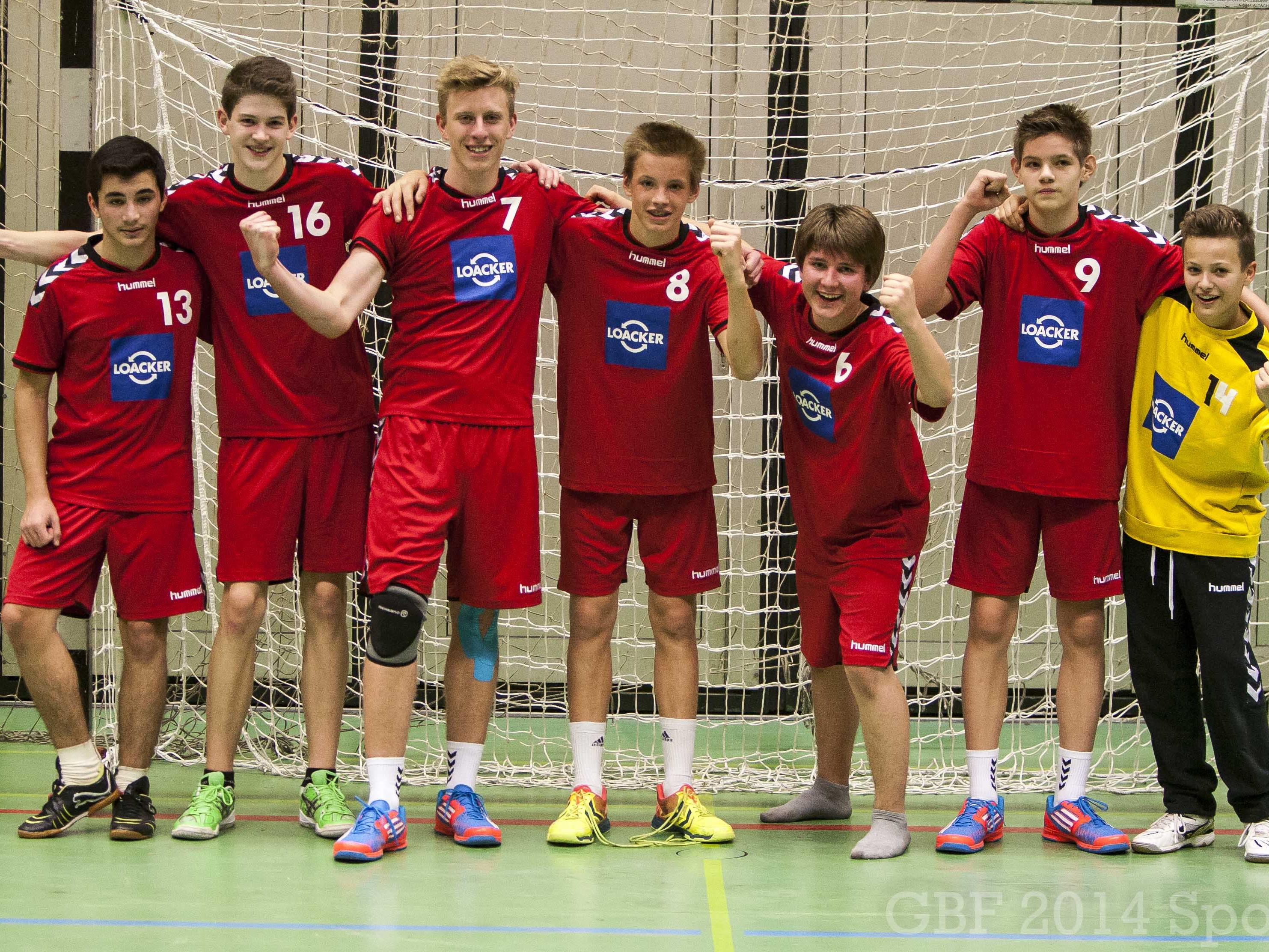 U16 Mannschaft der TS Dornbirn Handball