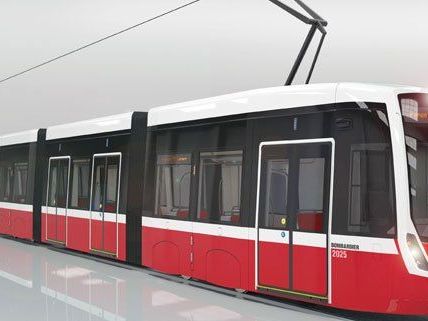 So sollen die neuen Straßenbahnen der Wiener Linien aus. So sollen die neuen Straßenbahnen der Wiener Linien aus.