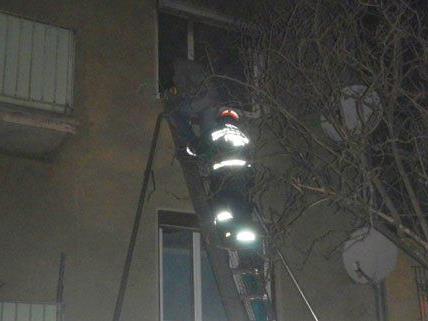 Die Feuerwehr konnte die Familie aus der Wohnung retten.