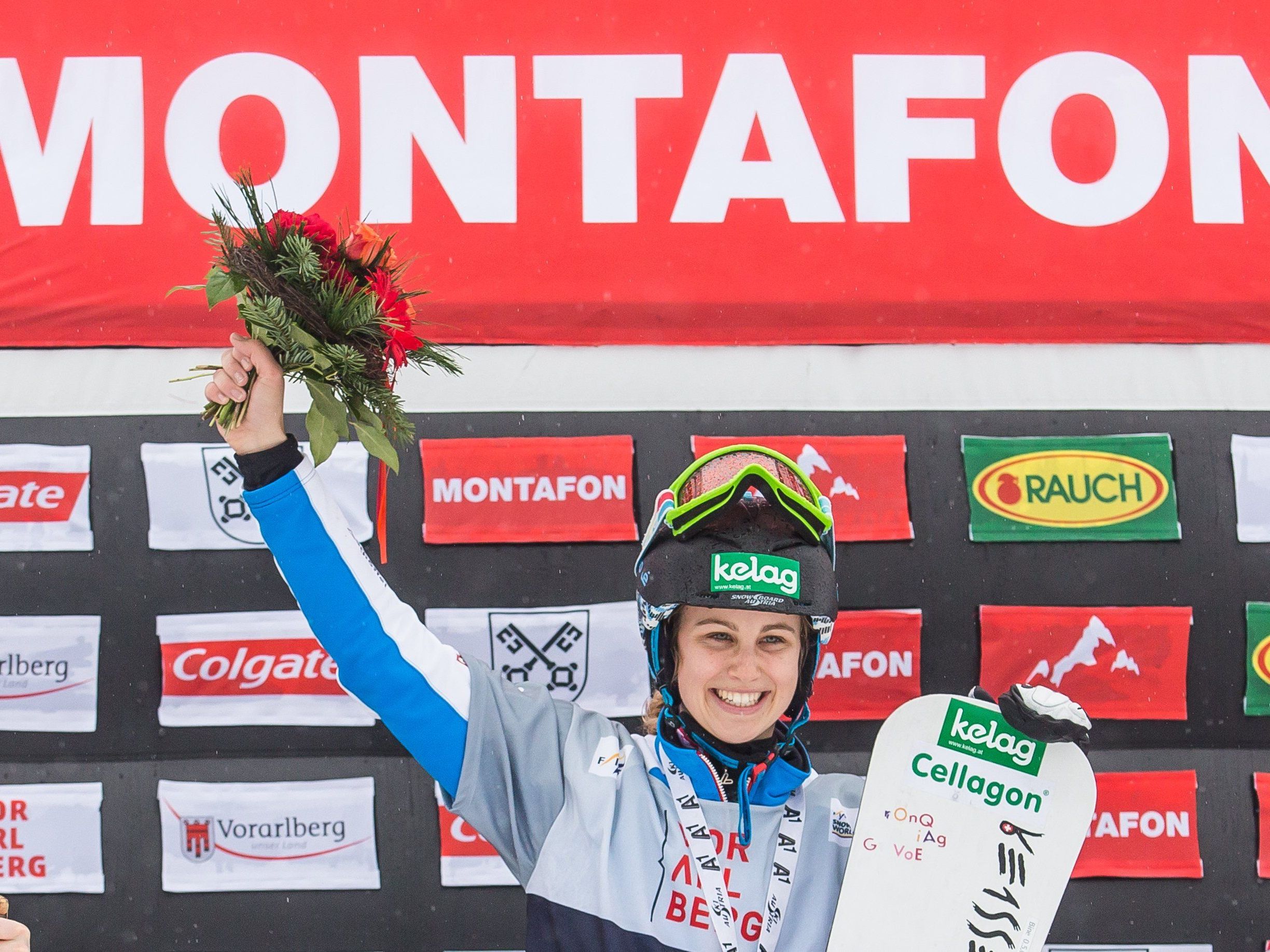 Sabine Schöffmann gewann völlig überraschend das Weltcup-Rennen im Montafon.