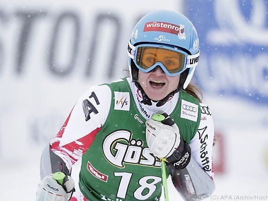 Görgl ist Titelverteidigerin in der Abfahrt Görgl ist Titelverteidigerin in der Abfahrt