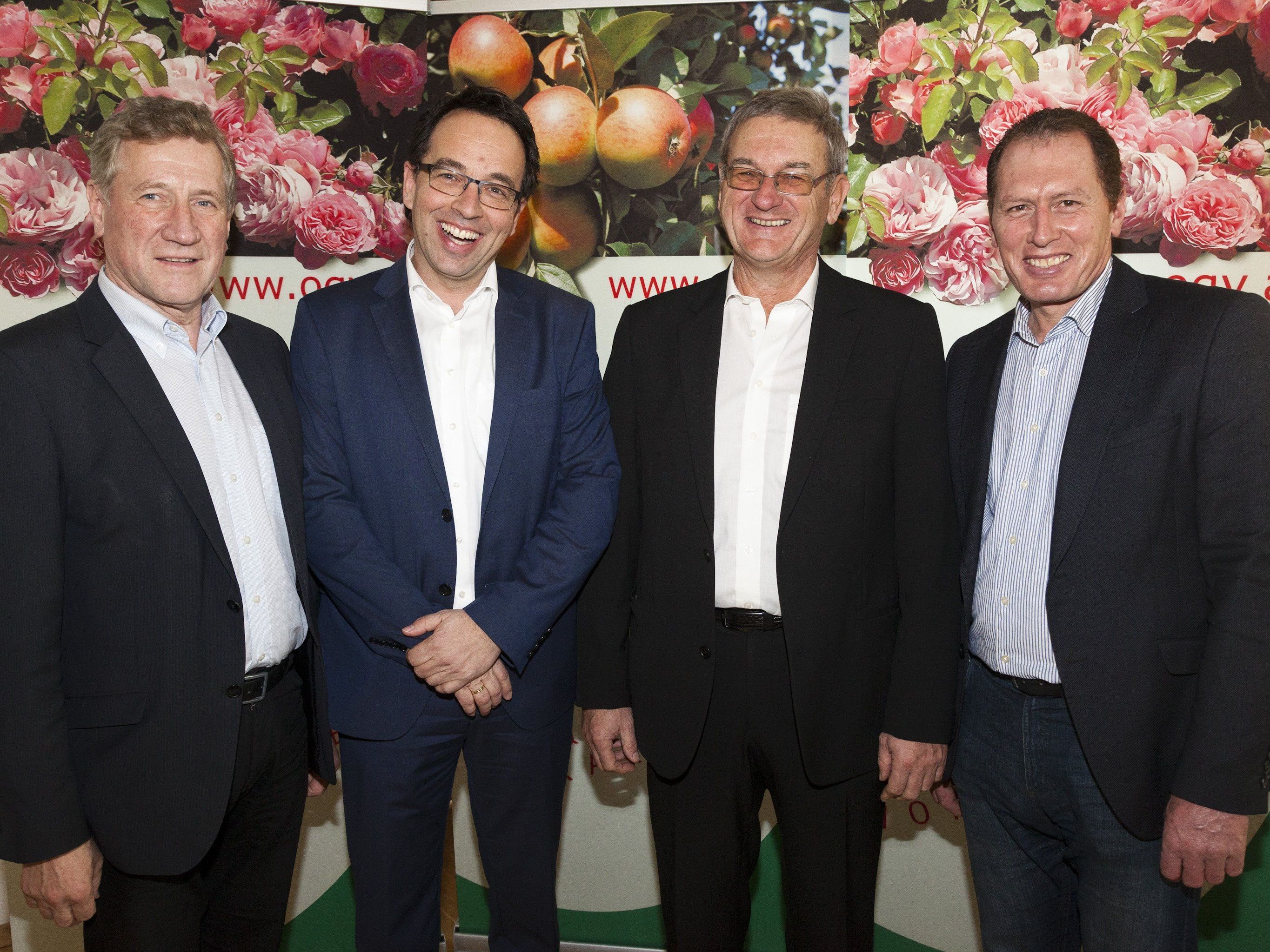 V. li.: Erich Schwärzler, Markus Amann, Norbert Carotta, Josef Moosbrugger. V. li.: Erich Schwärzler, Markus Amann, Norbert Carotta, Josef Moosbrugger.