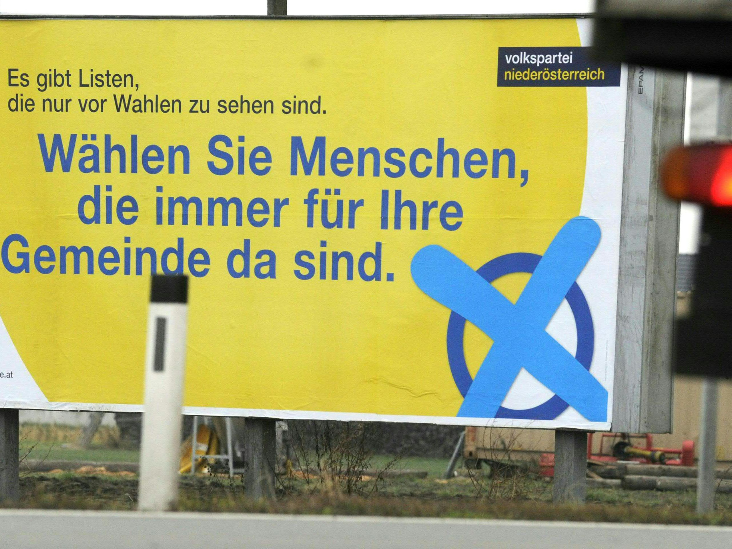 In vier Gemeinden tritt bei der Gemeinderatswahl in NÖ nur die ÖVP an. In vier Gemeinden tritt bei der Gemeinderatswahl in NÖ nur die ÖVP an.