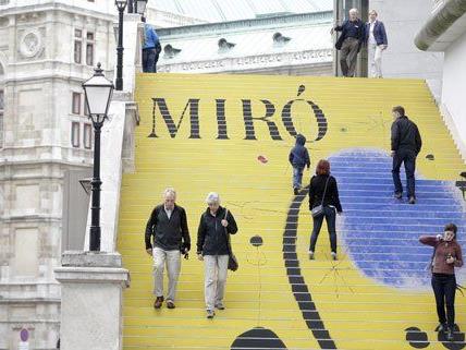 Die Miro-Ausstellung war gut besucht.